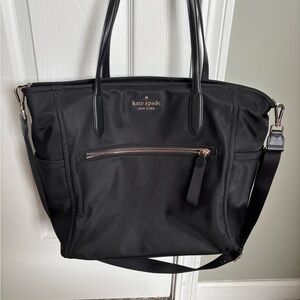 Kate Spade Black Nylon Tote/Diaper Tote